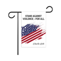 Justice for Charlie Garden Flag, A True Patriot Charlie Kirk Yard Flag, Charlie Kirk Is My Hero Outdoor Flag, Charlie Kirk Freedom Flag