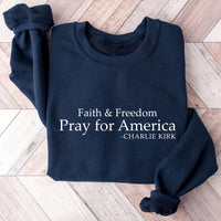 Pray for America Sweatshirt, A True Patriot Charlie Kirk Shirt, Charlie Kirk Is My Hero Sweatshirt