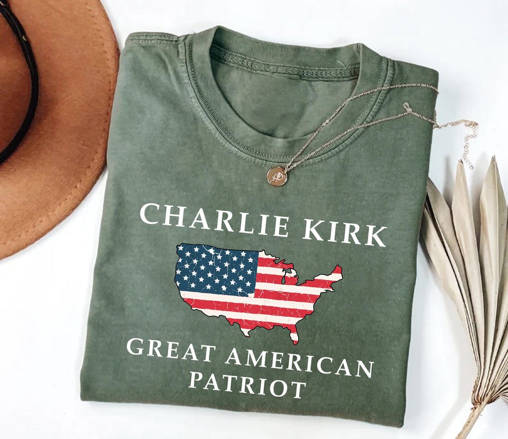 Justice for Charlie Shirt, A True Patriot Charlie Kirk Shirt, Charlie Kirk Is My Hero Tee