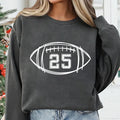 Custom Football Kids Jersey Number Sweatshirt, Personalized Football Season Mama Shirt, Football Boy Sweatshirt