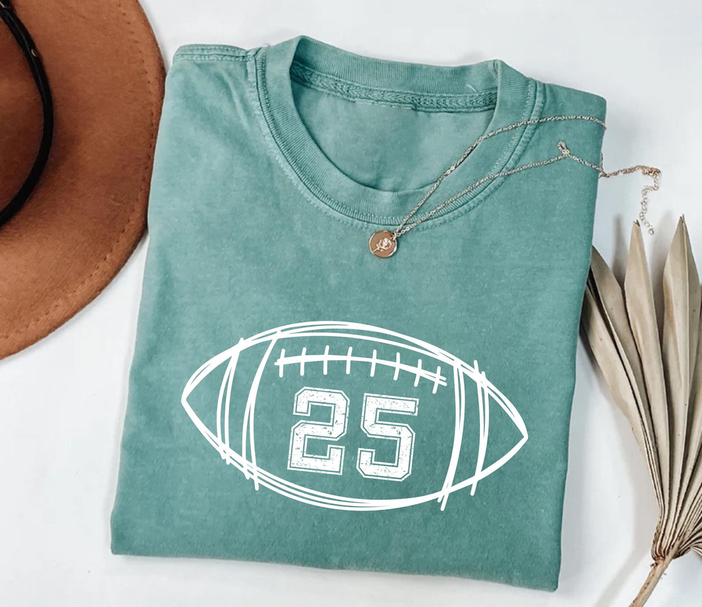 Custom Football Kids Jersey Number Shirt, Personalized Football Season Mama Shirt, Football Boy Tee