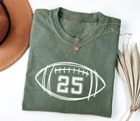 Custom Football Kids Jersey Number Shirt, Personalized Football Season Mama Shirt, Football Boy Tee