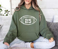 Custom Football Kids Jersey Number Hoodie, Personalized Football Season Mama Shirt, Football Boy Hoodie