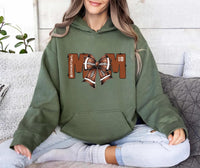 Football Mom Shirt with Kids Name and Jersey Number, Custom Game Day Shirt, Personalized Football Gift for Mom
