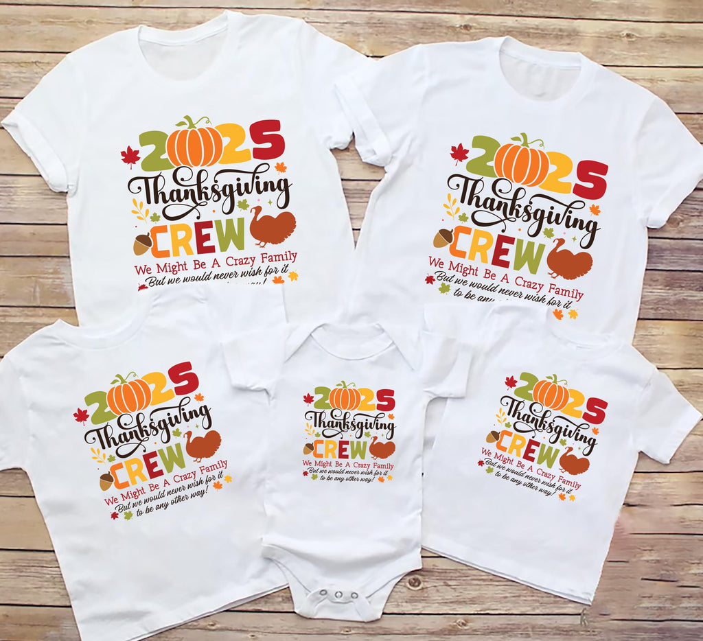Thanksgiving Family Matching Shirt 2025, Fall Holiday Shirt, Family Outfit, Autumn Matching Tee