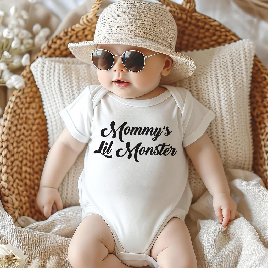 Girls Halloween Costume Shirt, Mommy's Lil Monster Baby Shirt, Toddler Girl Halloween Outfit