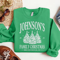 Personalized Family Christmas Sweatshirt, Matching Family Christmas Shirt, Custom Name Christmas Sweatshirt