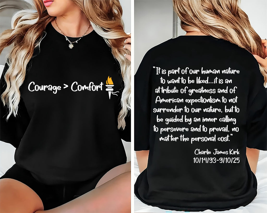 Charlie Kirk Freedom Sweatshirt, A True Patriot Charlie Kirk Shirt, Charlie Kirk Is My Hero Sweatshirt, Front Back