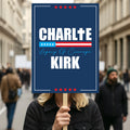 Justice for Charlie Protest Sign, A True Patriot Charlie Kirk, Charlie Kirk Is My Hero Political Poster