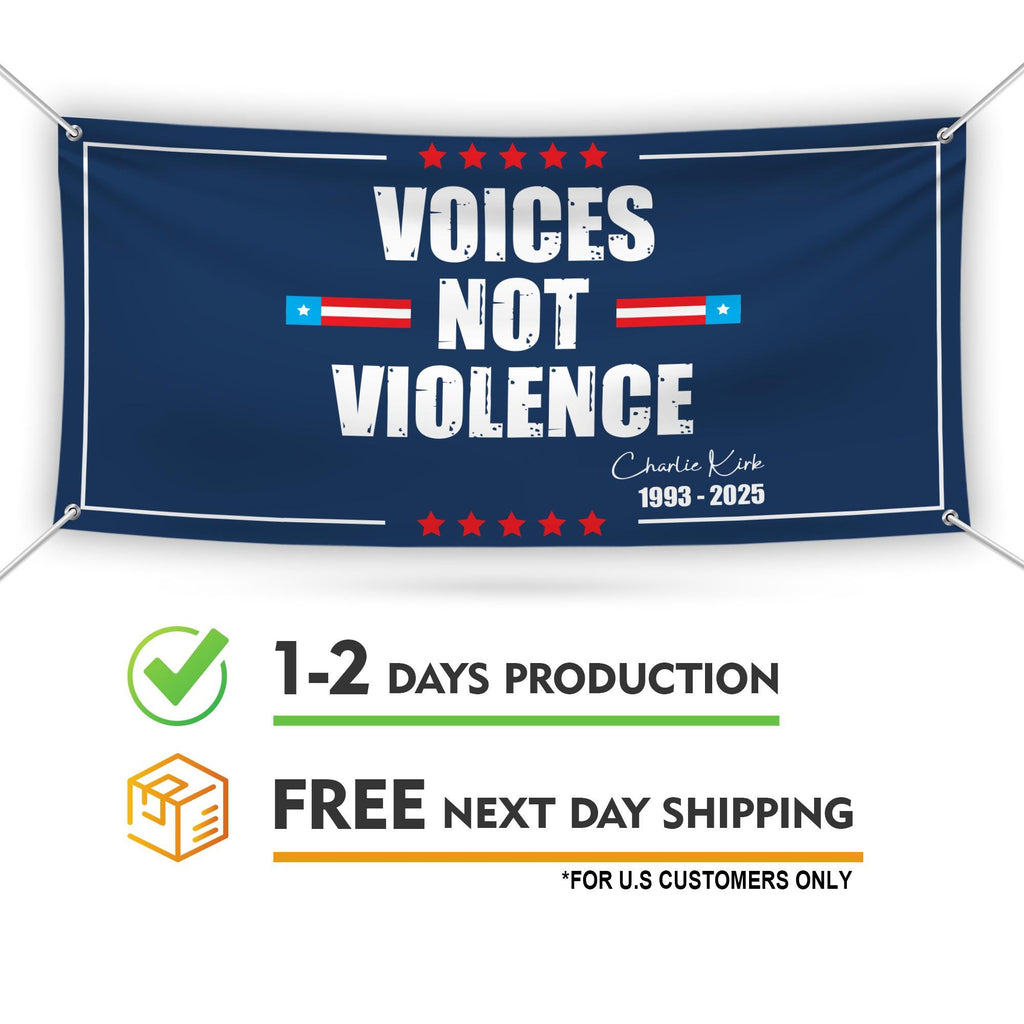 Charlie Kirk Is My Hero Banner Sign, Justice For Charlie Kirk Political Sign, A True Patriot Charlie Kirk Vinyl Banner with Metal Grommets