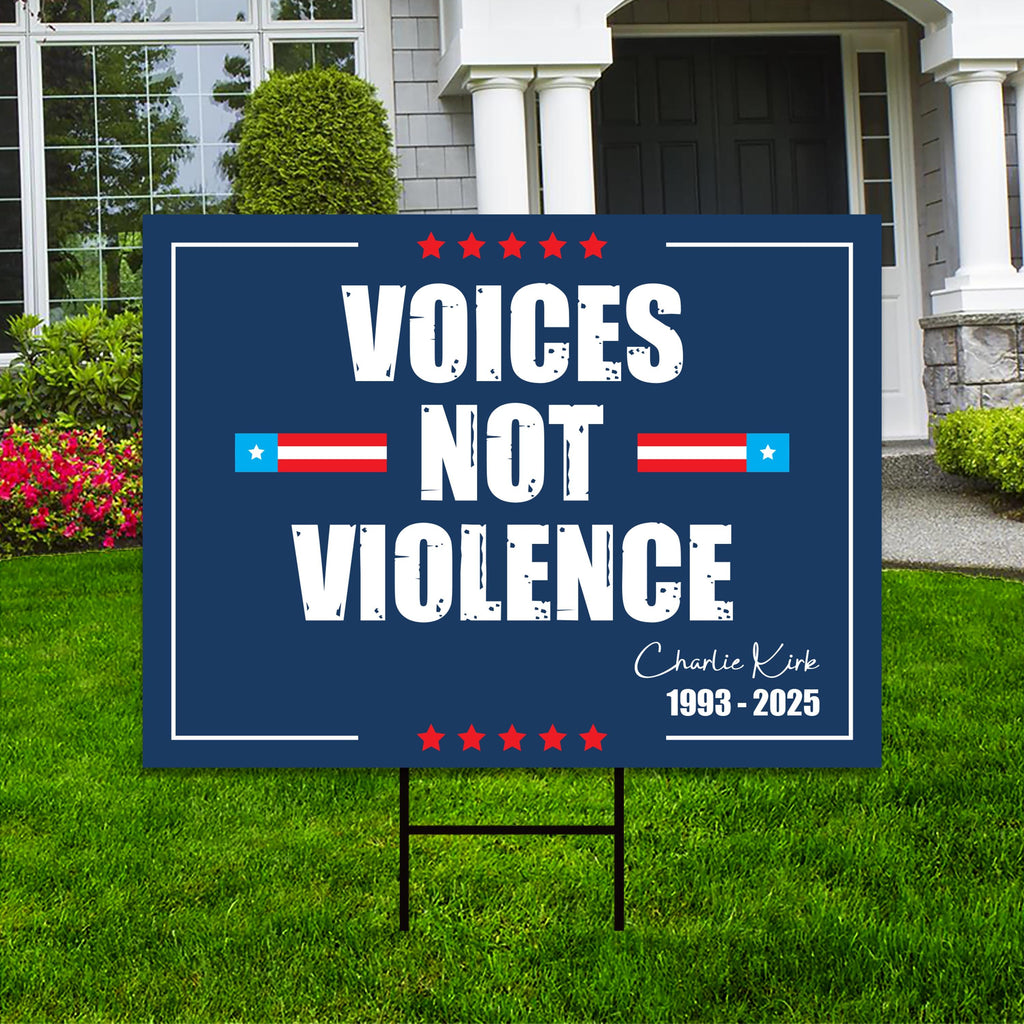 Justice for Charlie Yard Sign, A True Patriot Charlie Kirk Sign, Charlie Kirk Is My Hero Sign, Charlie Kirk Freedom Sign with Metal H-Stake