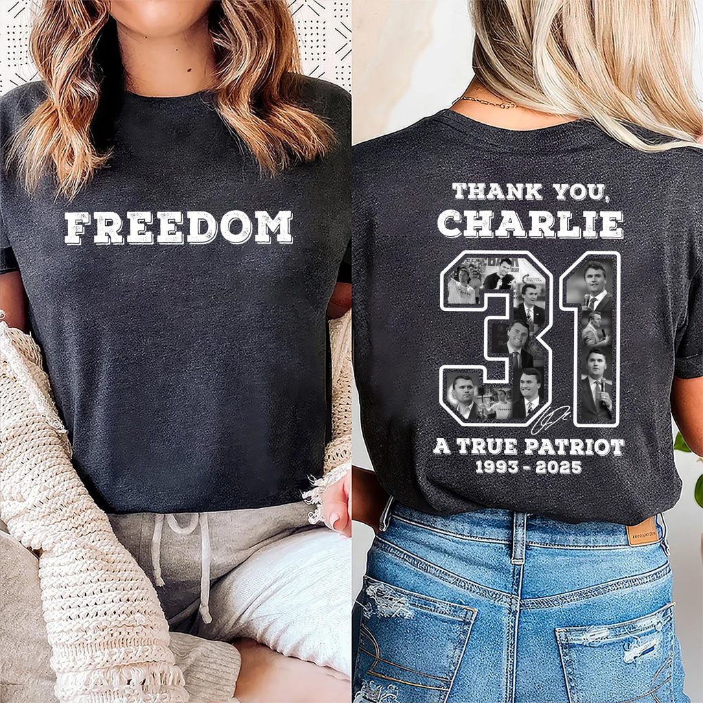 A True Patriot Charlie Kirk Sweatshirt, This Is The Turning Point Shirt, Charlie Kirk Is My Hero Sweatshirt, Front Back