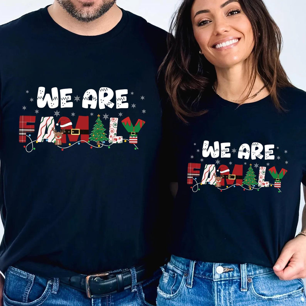 We Are Family Christmas Sweatshirt, Family Matching Christmas Shirt, Matching Xmas Sweatshirt