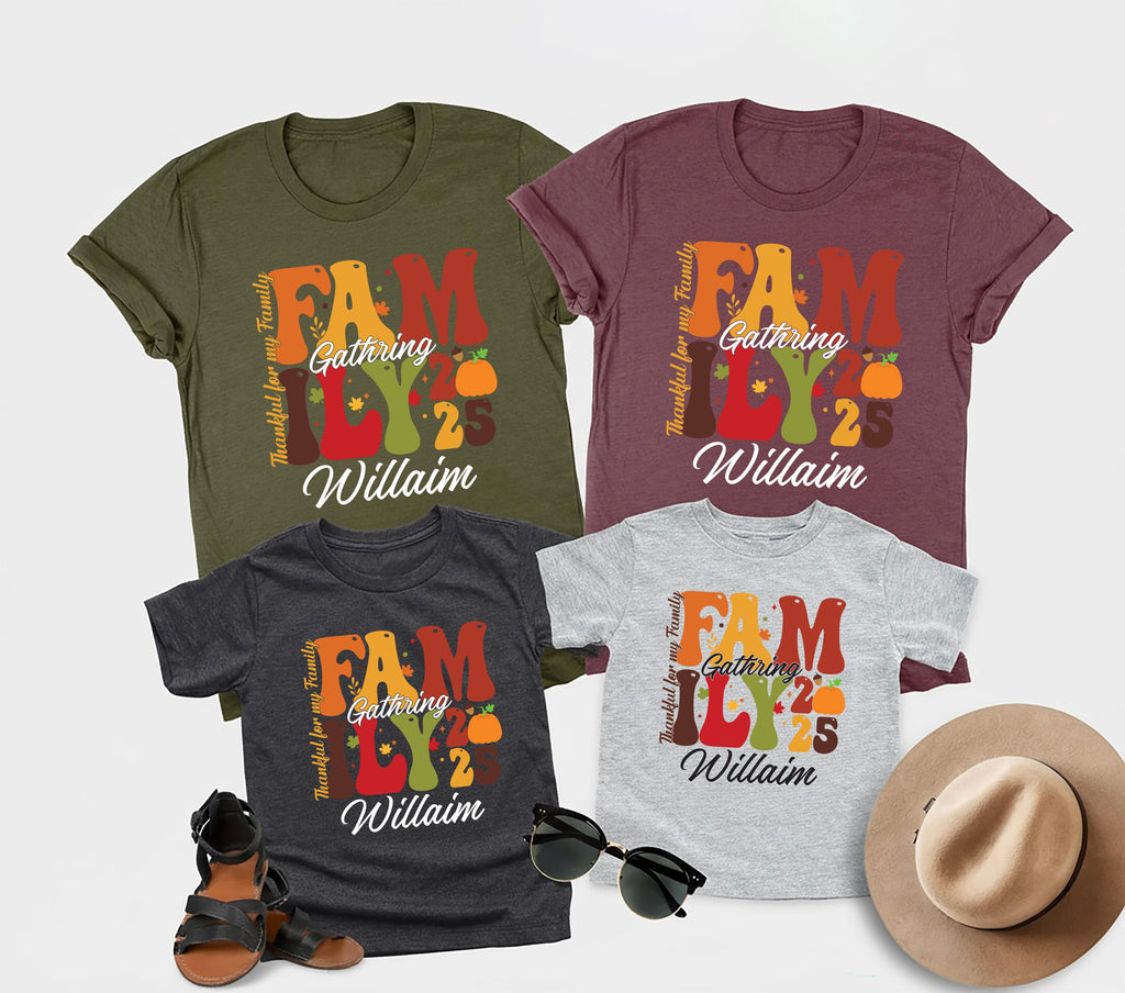 2025 Family Thanksgiving Gathering Shirt, Thanksgiving Family Shirt, Fall Family Gift Tee