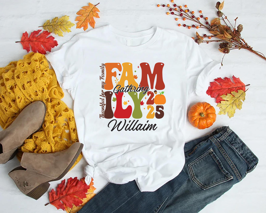 2025 Family Thanksgiving Gathering Shirt, Thanksgiving Family Shirt, Fall Family Gift Tee