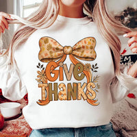 Give Thanks Shirt, Floral Fall Coquette Shirt, Preppy Thanksgiving Shirt, Thankful Coquette Tee