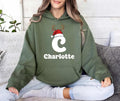 Custom Christmas Name Hoodie, Matching Family Christmas Shirt, Personalized Christmas Hoodie