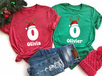 Custom Christmas Name Shirt, Matching Family Christmas Shirt, Personalized Christmas Tee