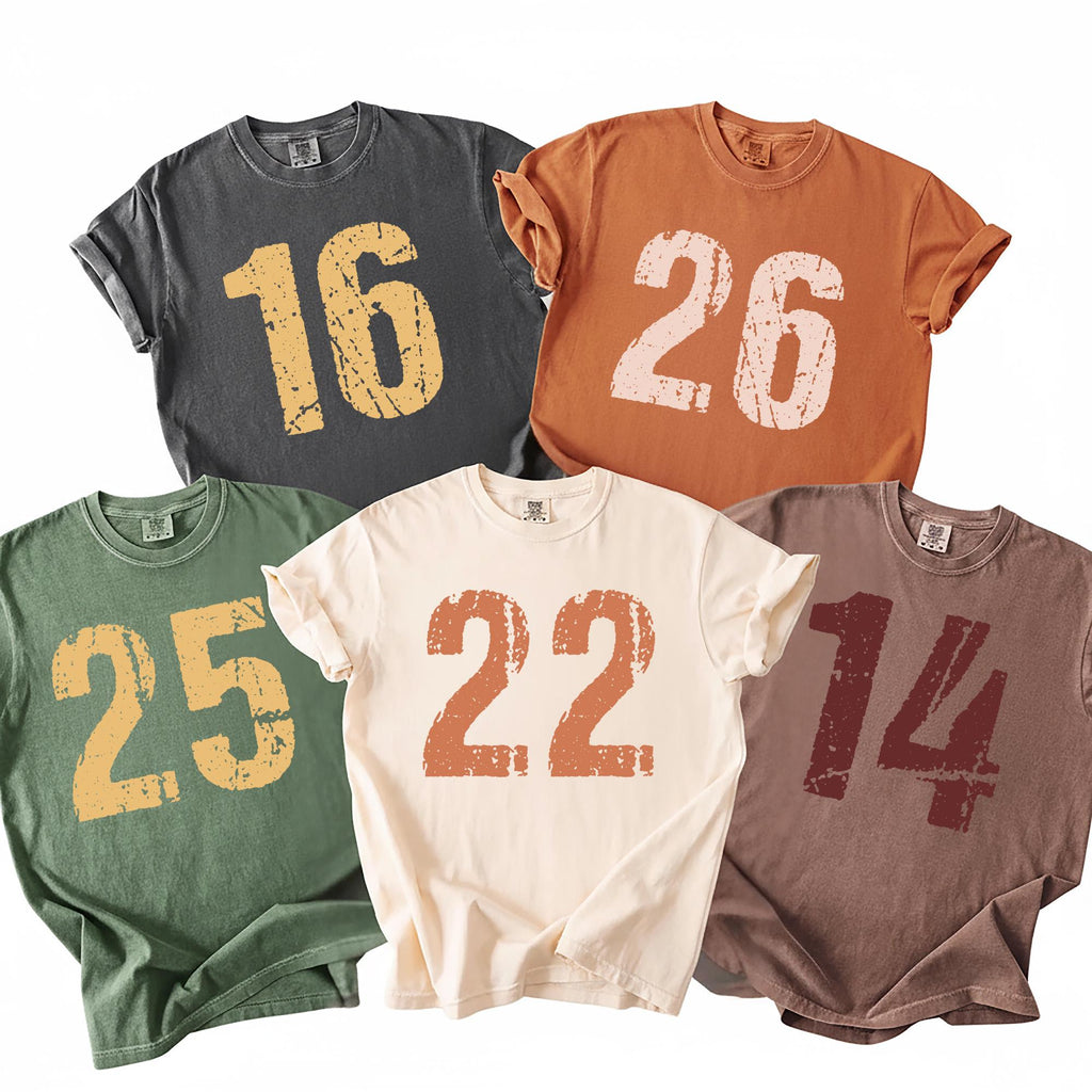 Custom Football Number Shirt, Personalized Custom Number Shirt, College Football Tee
