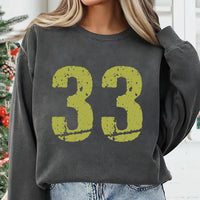 Custom Football Number Sweatshirt, Personalized Custom Number Shirt, College Football Sweatshirt