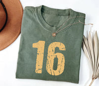 Custom Football Number Shirt, Personalized Custom Number Shirt, College Football Tee
