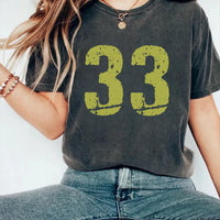 Custom Football Number Shirt, Personalized Custom Number Shirt, College Football Tee