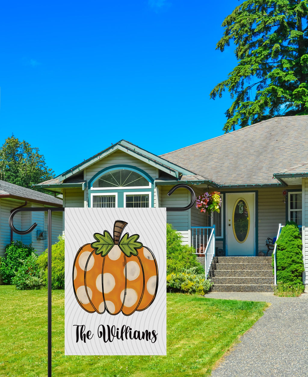 Pumpkin Garden Flag, Fall Outdoor Yard Decoration, Thanksgiving Welcome Sign, Autumn Patio Accent, Weather-Resistant Harvest Garden Decor