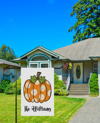 Pumpkin Garden Flag, Fall Outdoor Yard Decoration, Thanksgiving Welcome Sign, Autumn Patio Accent, Weather-Resistant Harvest Garden Decor