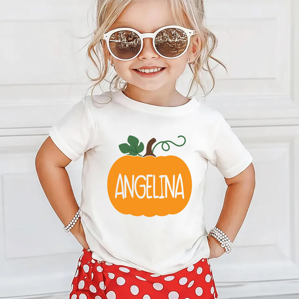 Personalized Pumpkin Baby Shirt, Custom Fall Baby Bodysuit, Cute Fall Toddler Shirt, Pumpkin Baby Tee, Autumn Baby Outfit, Thanksgiving Gift