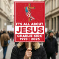 Justice for Charlie Protest Sign, A True Patriot Charlie Kirk Sign, Charlie Kirk Is My Hero, Charlie Kirk Freedom Political Poster Sign