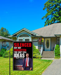 Justice for Charlie Garden Flag, A True Patriot Charlie Kirk Yard Flag, Charlie Kirk Is My Hero Outdoor Flag, Charlie Kirk Freedom Flag