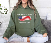 Justice for Charlie Hoodie, A True Patriot Charlie Kirk Shirt, Charlie Kirk Is My Hero Hoodie
