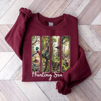 Hunting Season Sweatshirt, Camo Coquette Bow Shirt, Deer Hunting Sweatshirt