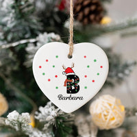 Letter Name Ornament, 2025 Family Ornament, Personalized Initial Christmas Ornament, Custom Monogram Ornament, Family Holiday Keepsake Gift