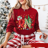 Christmas RN Sweatshirt, Registered Nurse Holiday Shirt, RN Festive Sweatshirt