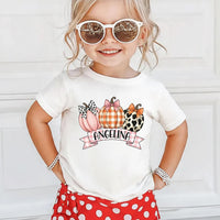 Personalized Kids Name Thanksgiving Shirt, Kids Fall Pumpkin Shirt, Children Fall Name Tee, Cute Toddler Girl Shirt, Autumn Clothing Shirt