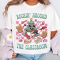 Rockin Around the Classroom Christmas Teacher Shirt, Teacher Christmas Shirt, Winter Tee