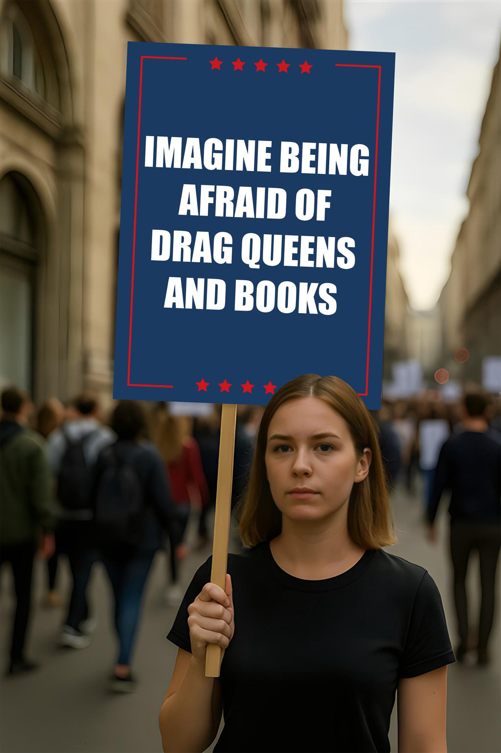 No Kings In America Protest Sign, Anti-Trump Resistance, Democracies Have No Kings Political Activist Poster, Resist Fascism Rally Sign