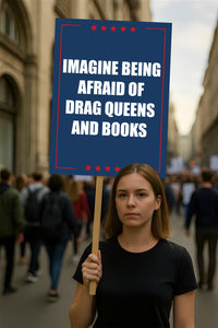 No Kings In America Protest Sign, Anti-Trump Resistance, Democracies Have No Kings Political Activist Poster, Resist Fascism Rally Sign