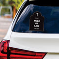 RIP Rule of Law Tombstone No Kings Protest Vinyl Sticker, Anti-Trump Resistance, Resist Fascism Car Bumper Sticker, 6