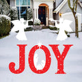 JOY Nativity Christmas Yard Sign, Outdoor Religious Lawn Decorations with Stakes, Holy Family Xmas Nativity Scene for Garden, Pathway, Home