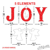 JOY Nativity Christmas Yard Sign, Outdoor Religious Lawn Decorations with Stakes, Holy Family Xmas Nativity Scene for Garden, Pathway, Home