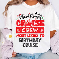 Custom Christmas Cruise Crew Shirt, Holiday Vacation Shirt, Matching Family Cruise Tee
