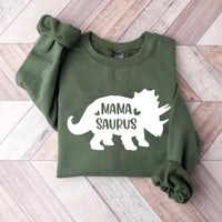 Custom Dinosaur Family Sweatshirt, Matching Family Saurus Shirt, Auntie Saurus Sweatshirt