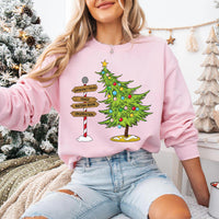 Funny Christmas Emergency Department Nurse Sweatshirt, ER Nurse Gift Shirt, Emergency Medicine Christmas Tree Sweatshirt
