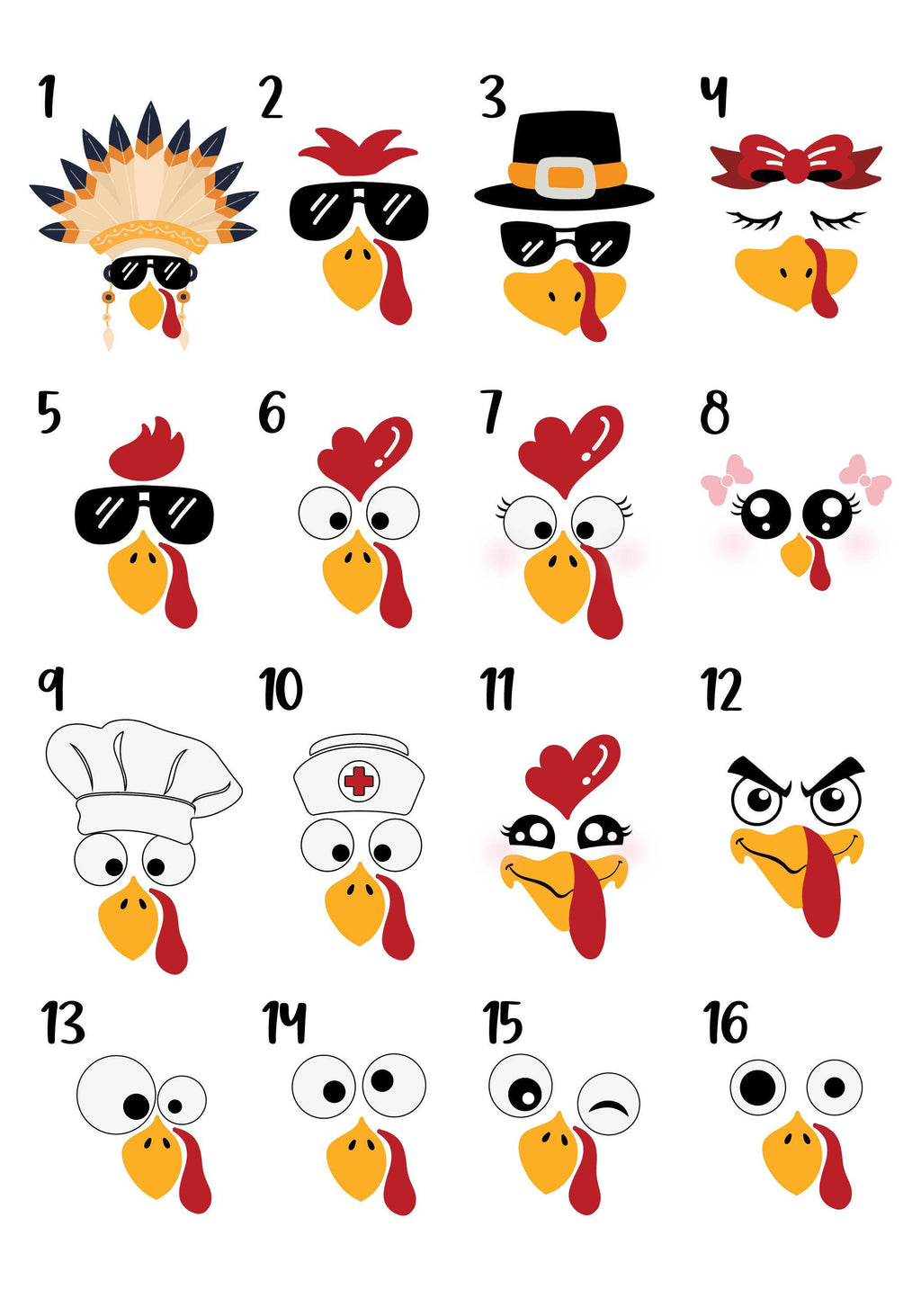 Custom Funny Turkey Face Sweatshirt, Personalized Name Thanksgiving Shirt, Group Sweatshirt