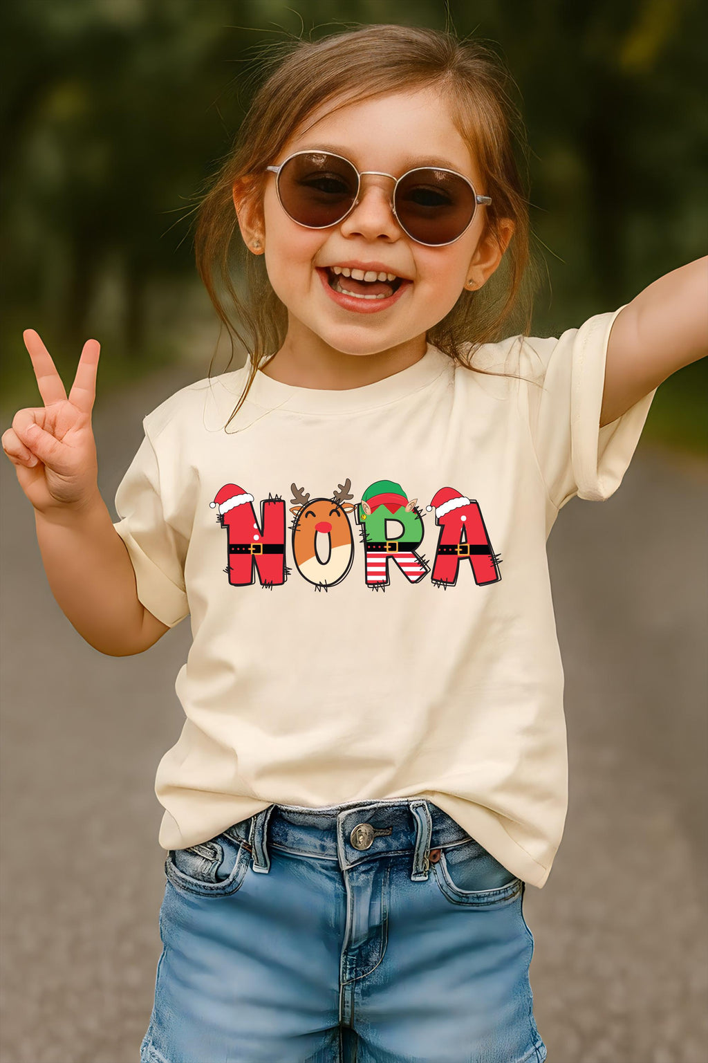 Custom Christmas Kids Shirt, Personalized Christmas Name Shirt, Toddler Christmas Tee
