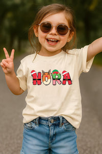 Custom Christmas Kids Shirt, Personalized Christmas Name Shirt, Toddler Christmas Tee