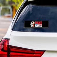 FIGHT FASCISM Vinyl Sticker, No Kings In America Protest, Anti-Trump, No Kings Sticker, Resist Fascism Car Bumper Sticker, 10" x 3"