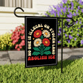 Abolish ICE Garden Flag, 12x18 Inch Double Sided, Democracy Not Oligarchy, Anti-Trump Flag, Resist Racism, Resist Fascism